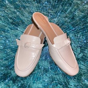 White mules flats